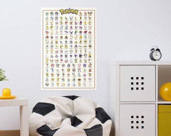 Pokemon figuren - Poster 61 x 91.5 cm - Pokémon