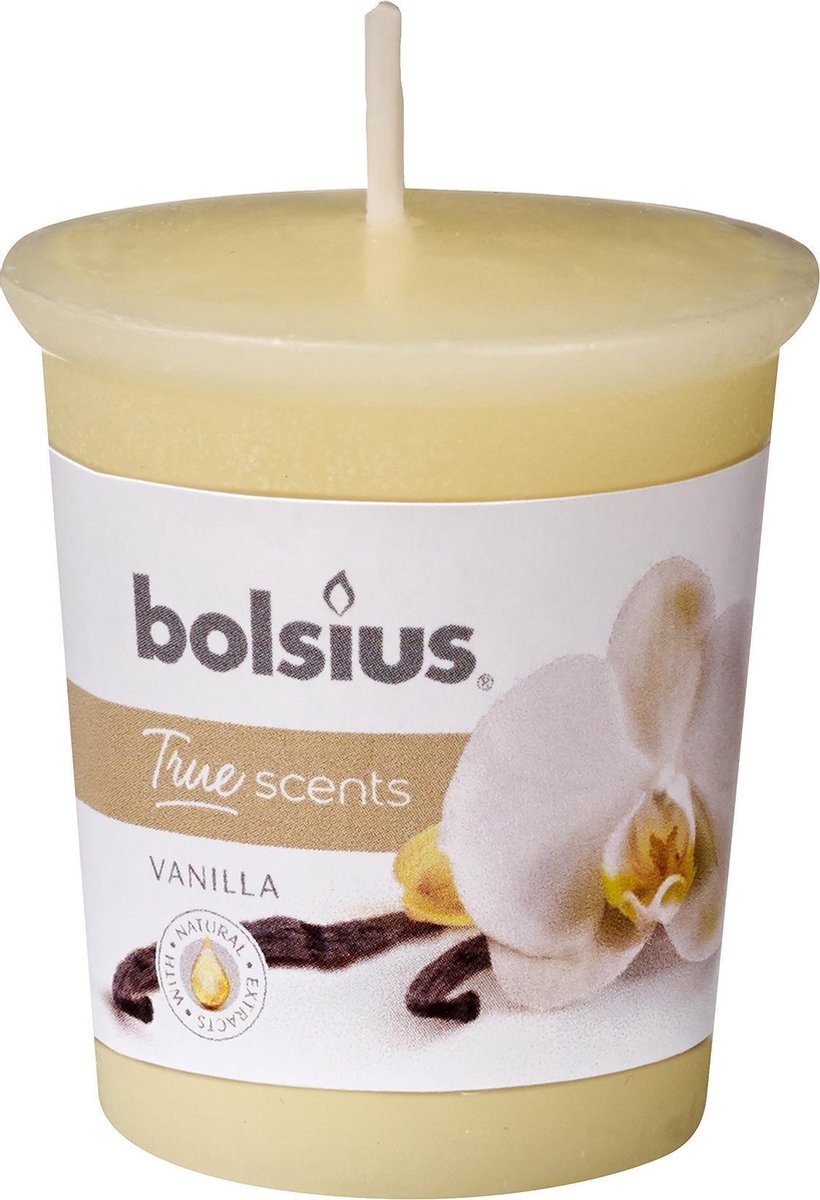 Bolsius True Scents - Votive rond - 53/45 - Vanilla Parelmoer