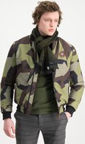 Jacket Bomber Logo Ma141013 Camo Green