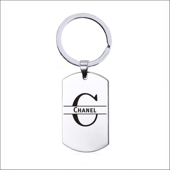 Porte-clés en acier inoxydable avec nom - Chanel | bol.com