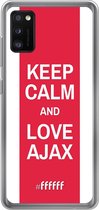 Samsung Galaxy A41 Hoesje Transparant TPU Case - AFC Ajax Keep Calm #ffffff