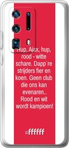 Huawei P40 Pro+ Hoesje Transparant TPU Case - AFC Ajax Clublied #ffffff
