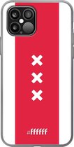iPhone 12 Hoesje Transparant TPU Case - AFC Ajax Amsterdam1 #ffffff