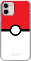 iPhone 12 Mini Hoesje Transparant TPU Case - Pokeball #ffffff