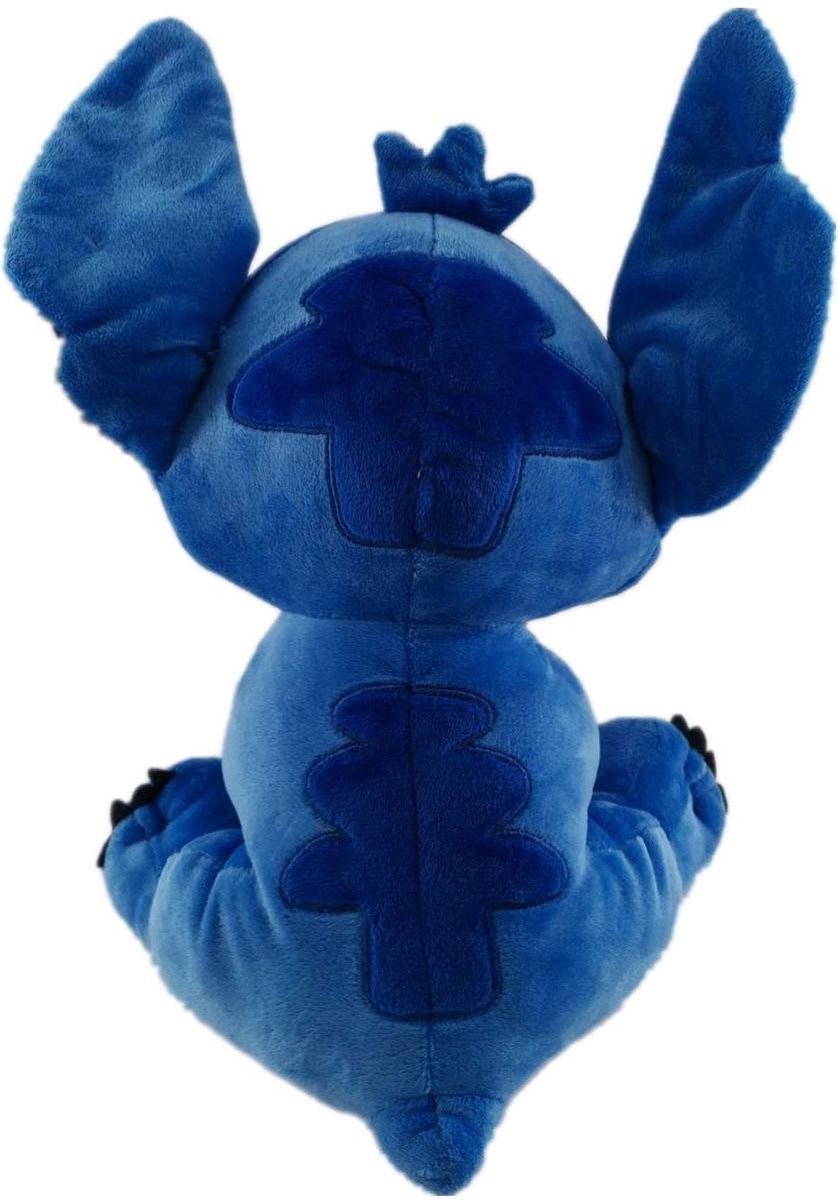 Lilo&Stitch - Peluche Stitch Bleu Coeur avec Son - 32cm - Qualité Super Soft