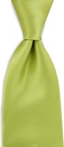 We Love Ties - Stropdas limegroen repp - geweven polyester Microfill