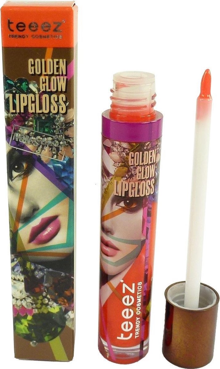Teeez Golden Glow Lip Gloss Non Sticky Lippen Lipstick 5.7ml verschillende Shades - Sunrise Tangerine