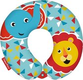 Fisher-price Coussin cervical Elephant & Lion Junior 28 Cm Blauw/ rouge