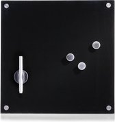 Zeller Present Mini whiteboard magnetisch zwart 40 x 40 cm - Zwart