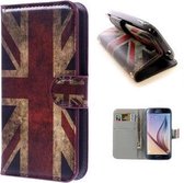 Samsung S6 Hoesje Wallet Case UK Print