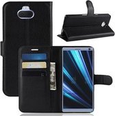 Sony Xperia XA3 Hoesje Wallet Case Zwart