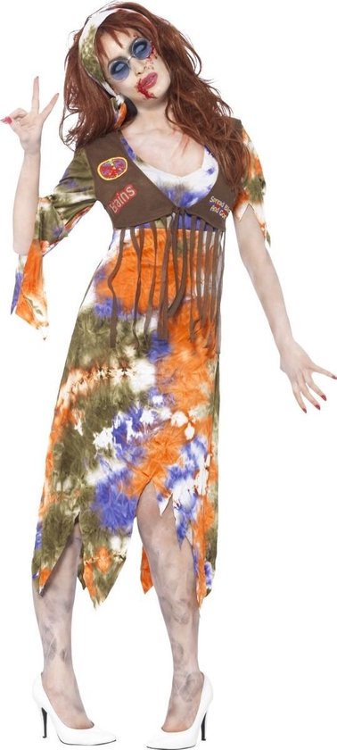"Zombie hippie Halloween kostuum voor dames - Verkleedkleding - Small"