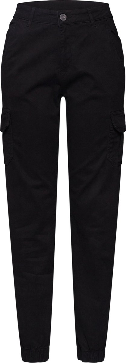 Urban Classics High Waist Dames Cargobroeken – W26L32 Zwart