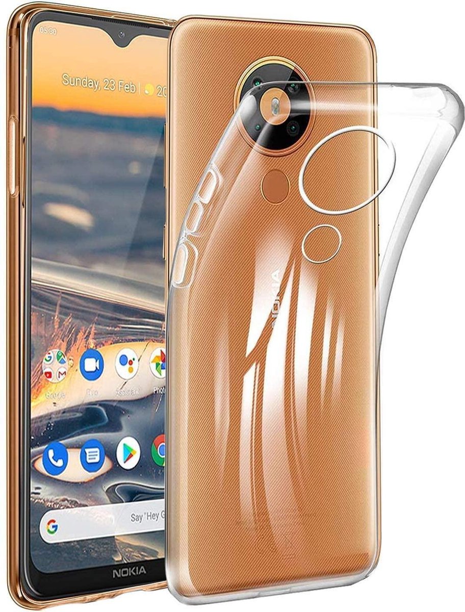 Silicone hoesje Geschikt voor: Nokia 5.3 - transparant