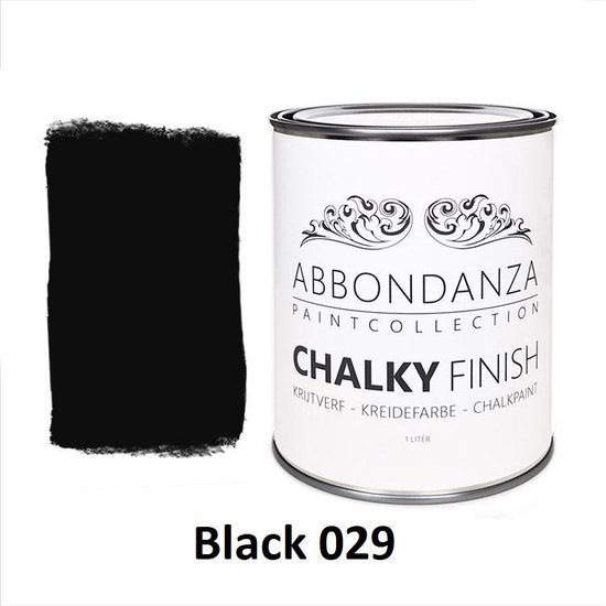 Leidinggevende Mordrin Gevoelig Abbondanza krijtverf kleur: Black / Chalkpaint 1L | Abbondanza krijtverf is  perfect... | bol.com