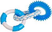 Hondenspeelgoed -  Dental Toy Ring Trio - Blauw - 12 x 6.5 x 27 cm