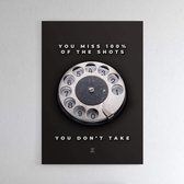 Walljar - Shots You Take - Muurdecoratie - Poster