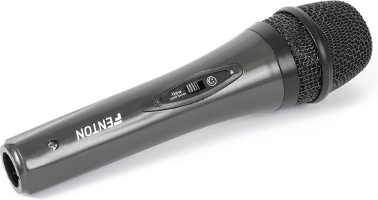 Microfoon - Fenton DM105 handmicrofoon met kabel - Karaoke microfoon - Zang microfoon - Fenton