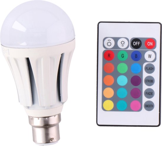 Grundig LED-Lamp - RGB - Kleur en Wit - met Afstandsbediening -  Knipperfunctie - E27... | bol.com