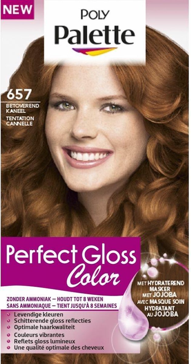 Schrijf op Geef energie ontwikkelen Poly Palette - Haarverf - Perfect Gloss - 657 Kaneel Bruin | bol