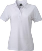 James and Nicholson Dames/dames Werkkleding Poloshirt (Wit)