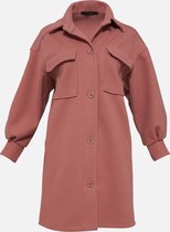 LOLALIZA Lange overhemd - Roze - Maat L