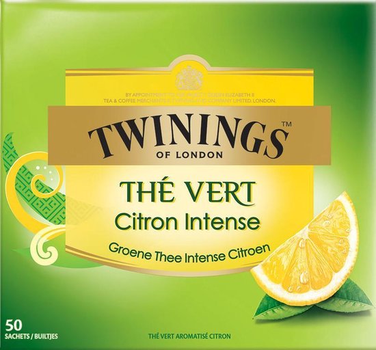 Twinings The vert citron thee - Pakje 50 zakjes x 2 gram