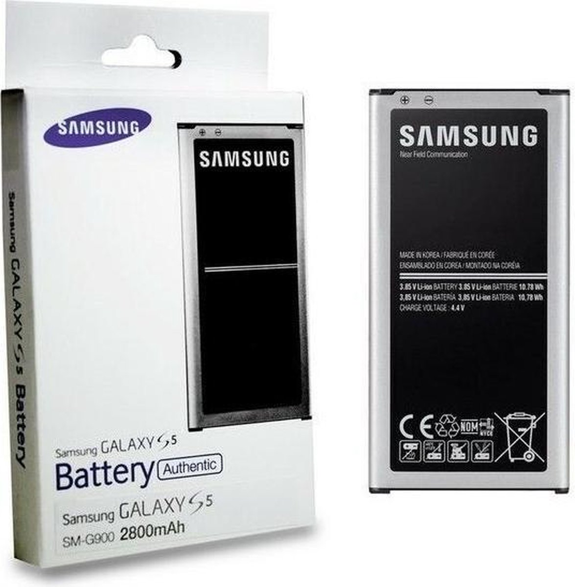 Samsung Accu Batterij Li-Ion 2800 mAh Origineel voor Galaxy S5 - Blister |  bol.com