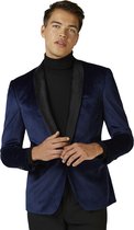 OppoSuits Deluxe Dinner Jacket - Deep Blue - Heren Blazer - Maat: EU 60 - Kerst