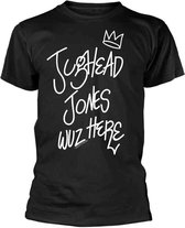 Riverdale Heren Tshirt -L- Jughead Wuz Here Zwart