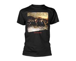 Bathory Blood Fire Death T-shirt zwart Katoen -