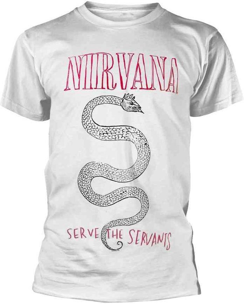 Nirvana Heren Tshirt -M- Serpent Snake Wit