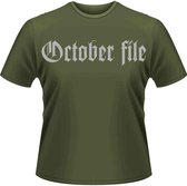 October File Heren Tshirt -M- Why...? Groen