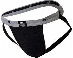 MM Sports The Original Swimmer/Jogger Jockstrap 1 inch Black - MAAT S - Heren Ondergoed - Jockstrap voor Man - Mannen Jock