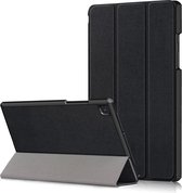 Tri-Fold Book Case met Wake/Sleep - Geschikt voor Samsung Galaxy Tab A7 (2020) Hoesje - Zwart