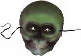 Witbaard Gezichtsmasker Doodskop Junior Karton Groen/zwart