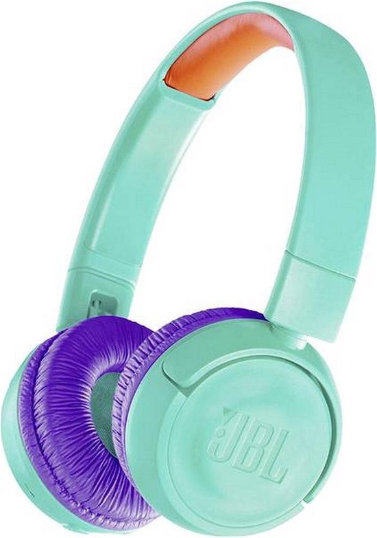 JBL JR300BT Turquoise/Paars - Draadloze on-ear kids koptelefoon