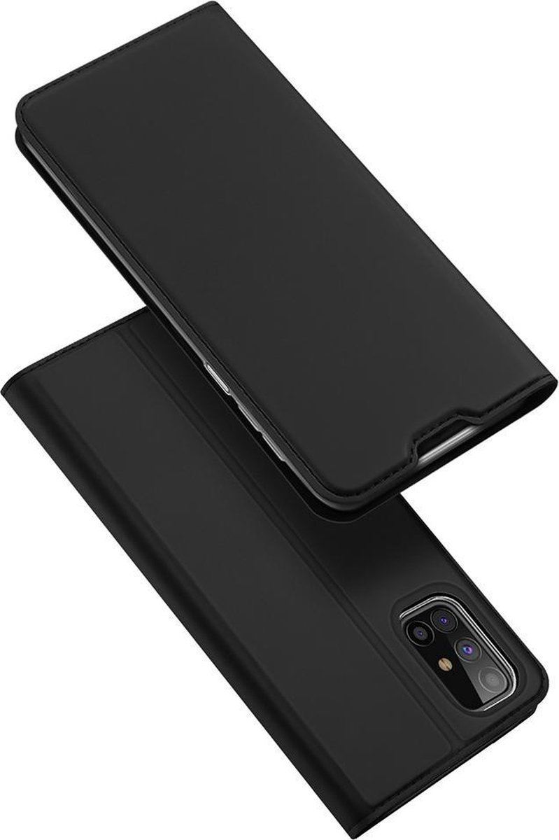 Hoesje geschikt voor Samsung Galaxy M31s - dux ducis skin pro book case - zwart
