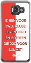 6F hoesje - geschikt voor Samsung Galaxy A3 (2016) -  Transparant TPU Case - Feyenoord - Quote #ffffff