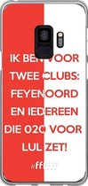 6F hoesje - geschikt voor Samsung Galaxy S9 -  Transparant TPU Case - Feyenoord - Quote #ffffff