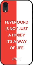 6F hoesje - geschikt voor iPhone Xr -  TPU Case - Feyenoord - Way of life #ffffff