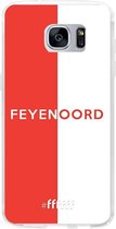 6F hoesje - geschikt voor Samsung Galaxy S7 Edge -  Transparant TPU Case - Feyenoord - met opdruk #ffffff