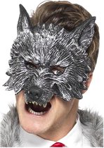 Smiffys Masker Deluxe Big Bad Wolf Grijs