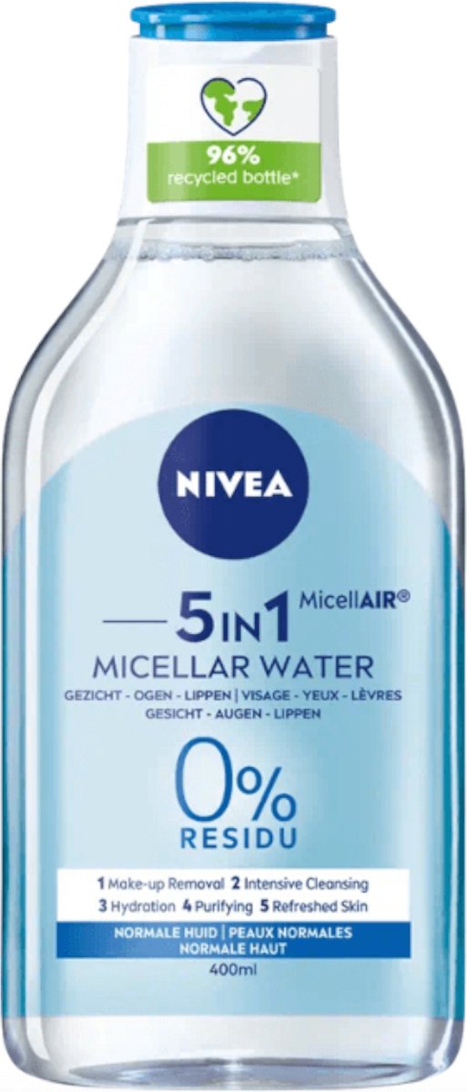 x6 Nivea Visage micellair water 3 in 1 normale huid