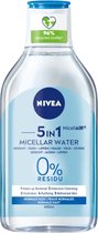 5x Nivea Visage micellair water verfrissend 5 in 1 normale huid 400ML