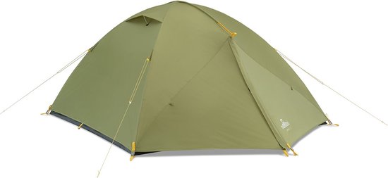 NOMAD® Jade Koepeltent 3 personen | Groen | Slechts 4KG | 3 Persoons Tent Met Binnentent | Waterdicht & Ventilerend | Incl Hoes