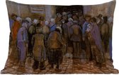 Buitenkussens - Tuin - De armen en het geld - Schilderij van Vincent van Gogh - 50x30 cm
