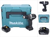Makita DHP 484 G1JB Accu klopboormachine 18 V 54 Nm Brushless Zwart + 1x oplaadbare accu 6.0 Ah + Makpac - zonder lader