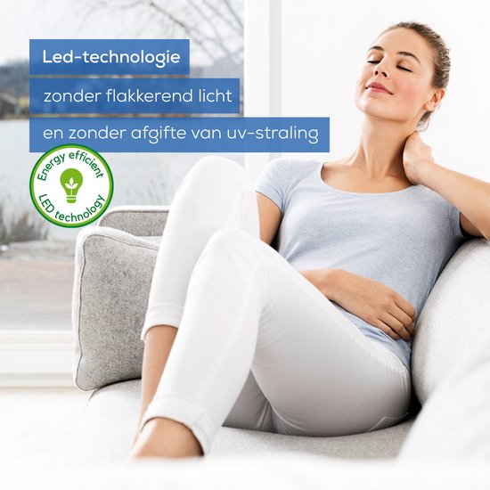 Beurer TL 70 Daglichtlamp – Lichttherapielamp 10 000 Lux – Rond Design - Groot oppervlak Ø 33 cm – Dimbaar met 10 Niveaus & Timer (15–120 min) – Flikkervrij & UV-vrij – Medisch Gecertificeerd – 3 Jaar Garantie