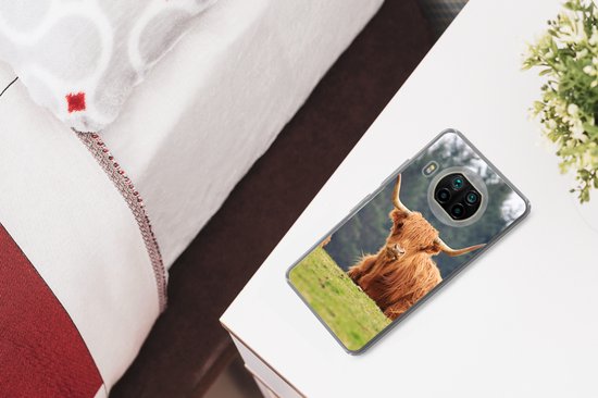 Convient pour la coque Xiaomi Mi 10T Lite 5G - Highlanders écossais - Herbe - Forêt - Étui de téléphone en Siliconen